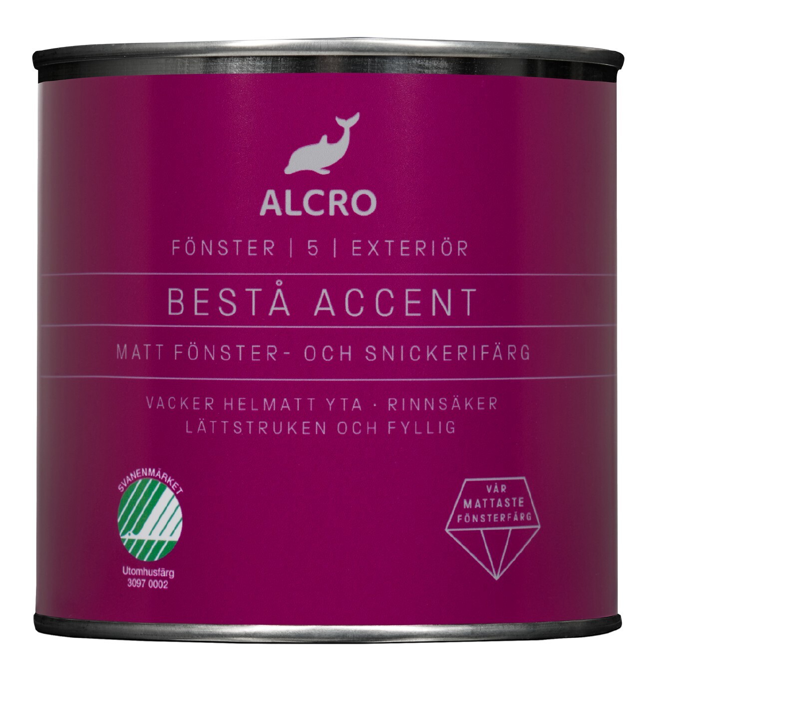 FÖNSTERFÄRG BESTÅ ACCENT VIT 0,675L - Alcro