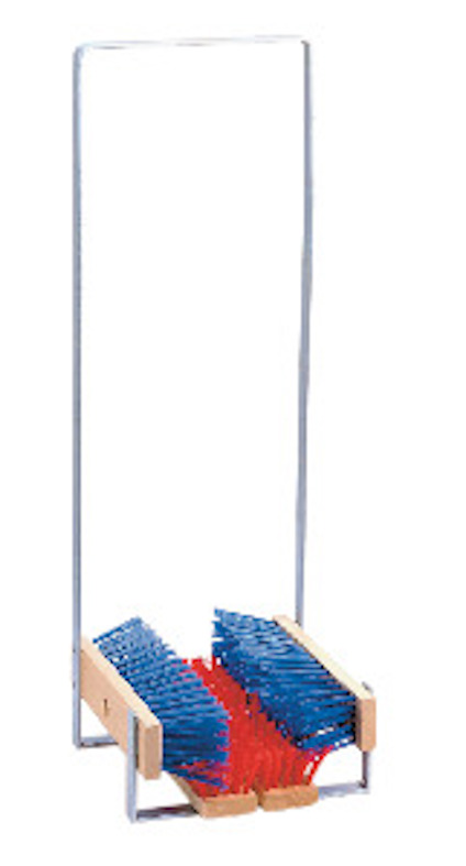 FOTSKRAPA MED PVC-BORSTAR METALLSTATIV